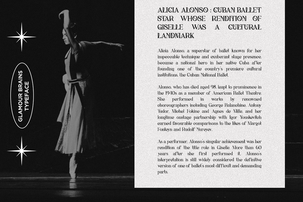 GLAMOUR BRAINS - By Haksen, a Serif Font by Haksen (Photo 9 of 17)
