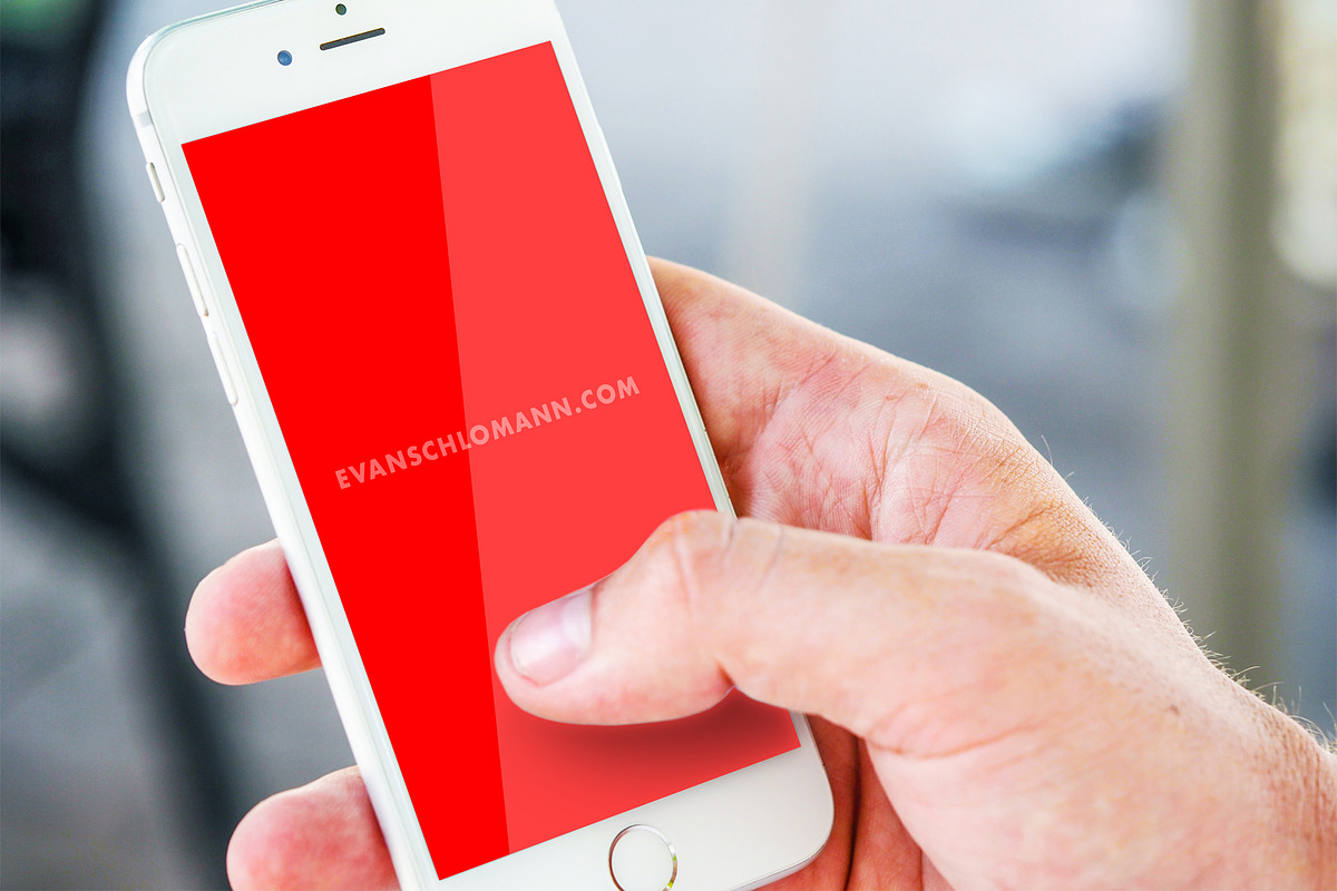 Phone Mockup, a Presentation Template by Evan Schlomann