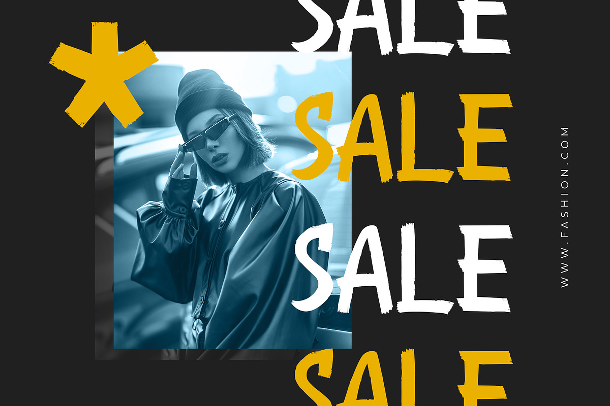 Modavina Display Brush Font preview 3