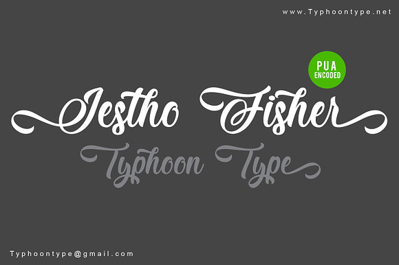 Jestho Fisher font preview 3
