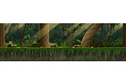 Jungle Forest 2D Background, a Background Graphic by AlexMstudio (Thumbnail 1 of 3)