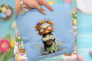 Whimsical Spring Garden Grandma Clip, an Illustration by designcity5 (Thumbnail 4 of 5)
