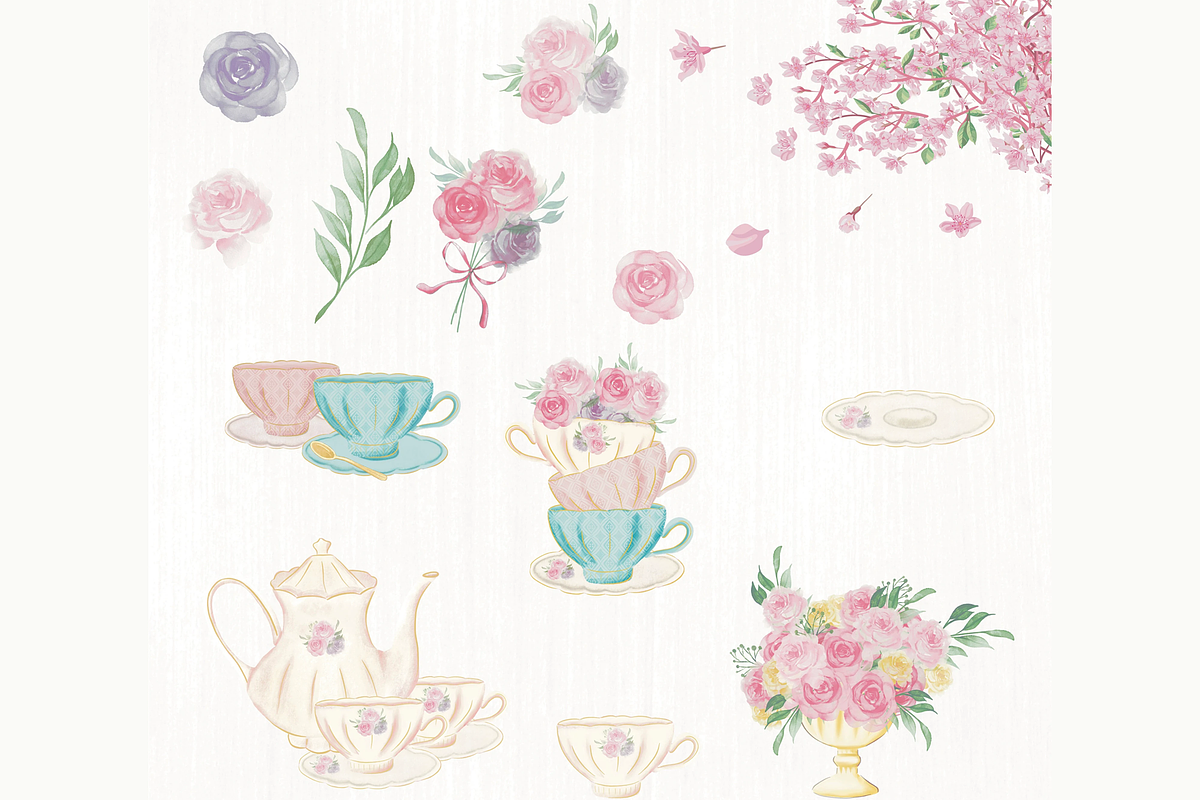 England, London watercolor clipart, an Illustration by Lolytop Studio (Photo 2 of 5)