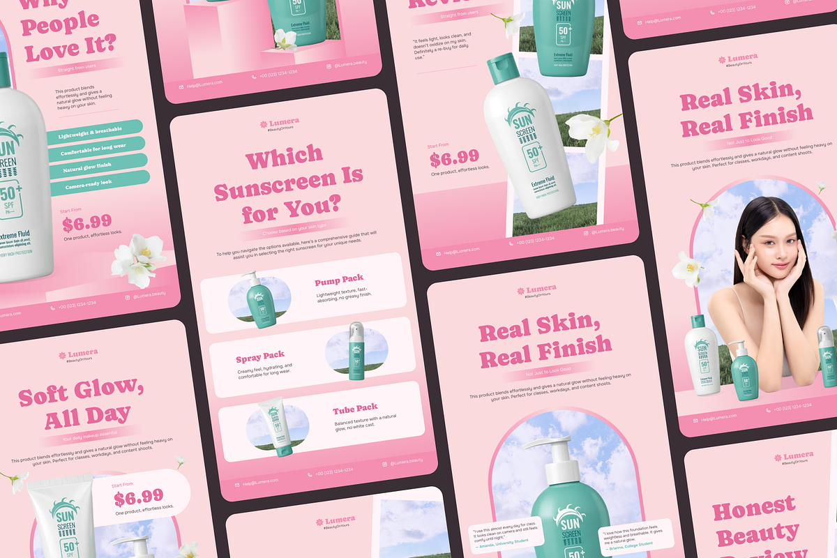 Lumera-Beauty Essential Social Media, a Social Media Template by SLAB! Design (Photo 8 of 8)