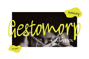 Gestomorp, a Handwritten Font by rudiSasori