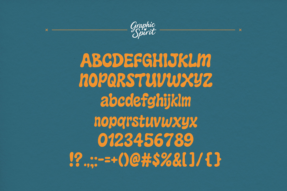 Funky Groove Psychedelic Font, a Font by Graphic Spirit (Photo 12 of 12)