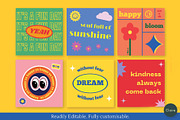 Retro Colorful Instagram Template, a Social Media Template by Clairee Design Studio (Thumbnail 2 of 7)