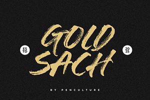Gold Sach Brush Font