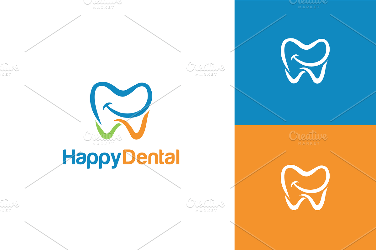Happy Dental Logo, a Branding & Logo Template by zaqilogo