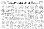 hand drawn food and drink icon set, an Outline Icon by foxndeer (Thumbnail 1 of 4)