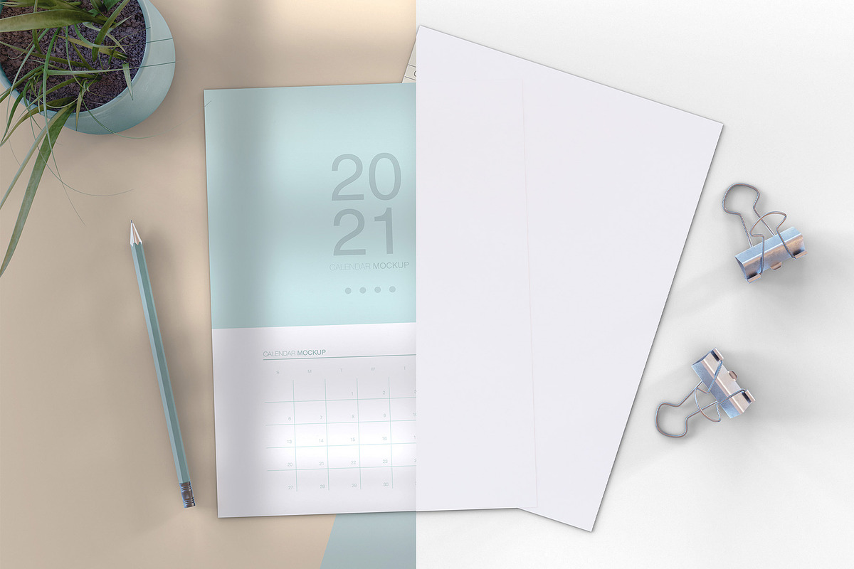 Calendar Mockup, a Product Mockup by Mego-studio (Photo 5 of 5)