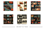 Vintage Toy Train Art Designs, a Pattern Graphic by karenfoleyphoto (Thumbnail 4 of 9)