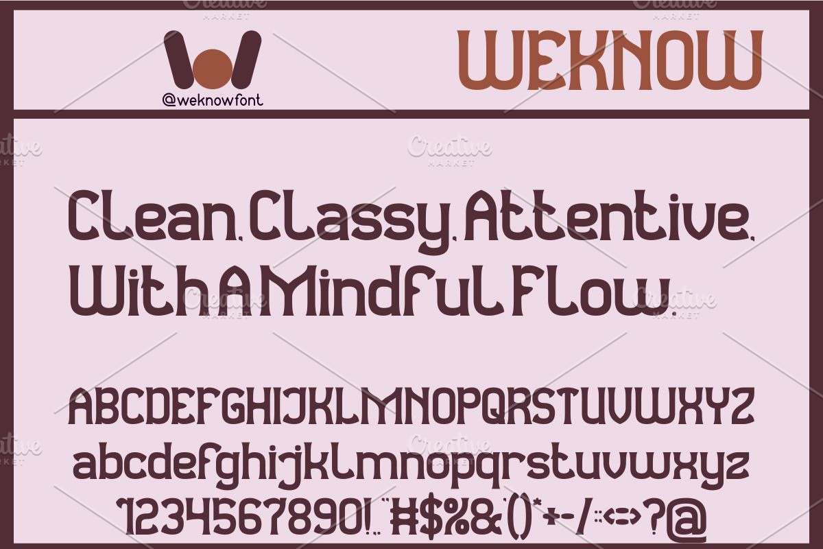Observant and Aware font, a Sans Serif Font by weknow (Photo 5 of 8)