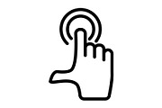 Touch screen icon, an Outline Icon by Sumberpangan (Thumbnail 3 of 5)