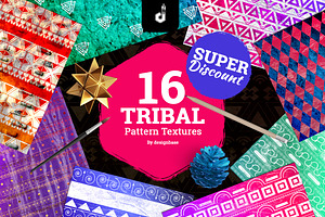 16 Tribal Pattern Pack-Super Discont