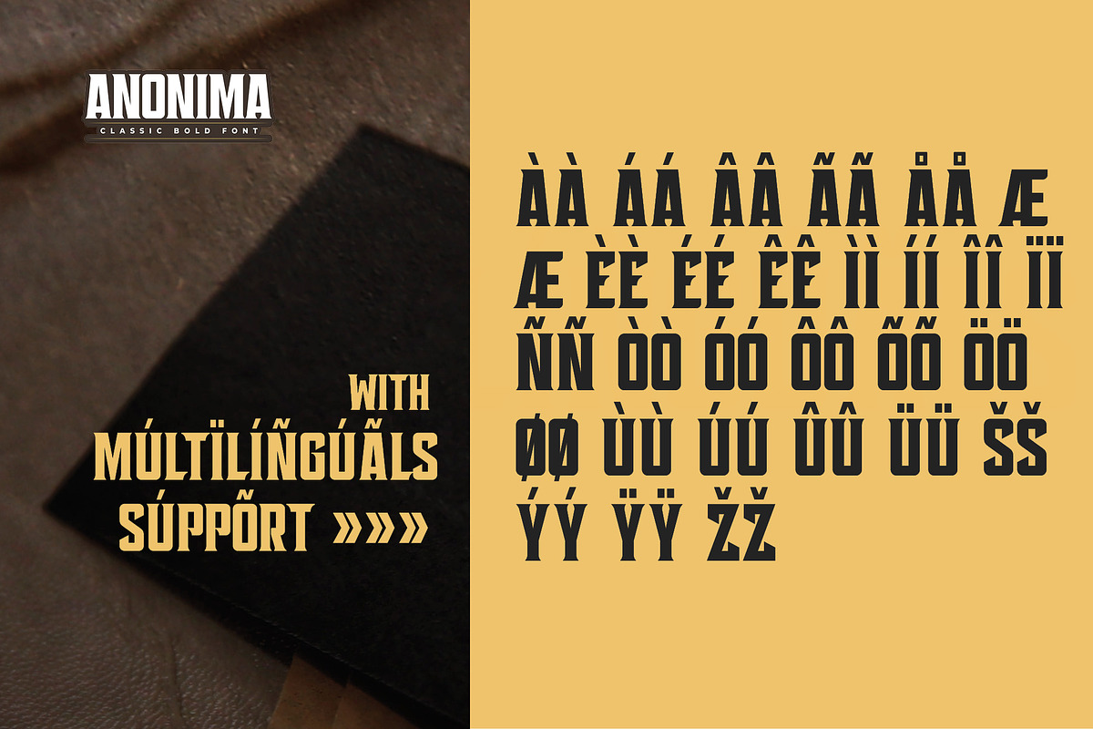 ANONIMA - Classic Bold Font, a Sans Serif Font by Gassstype (Photo 9 of 10)