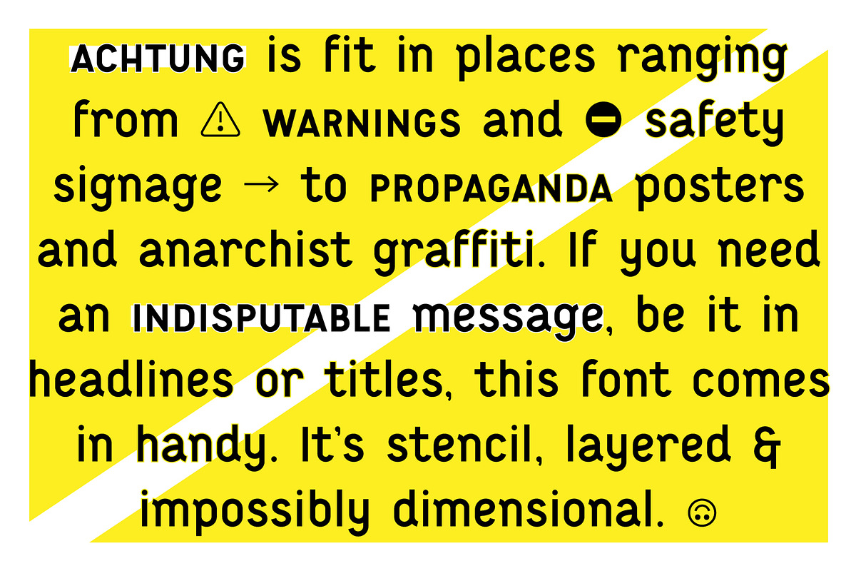 Achtung color type family, a Font by FONT-Bud (Photo 4 of 14)