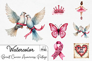Breast Cancer Awareness Postage Stam, an Illustration by CrexoraLab (Thumbnail 1 of 5)