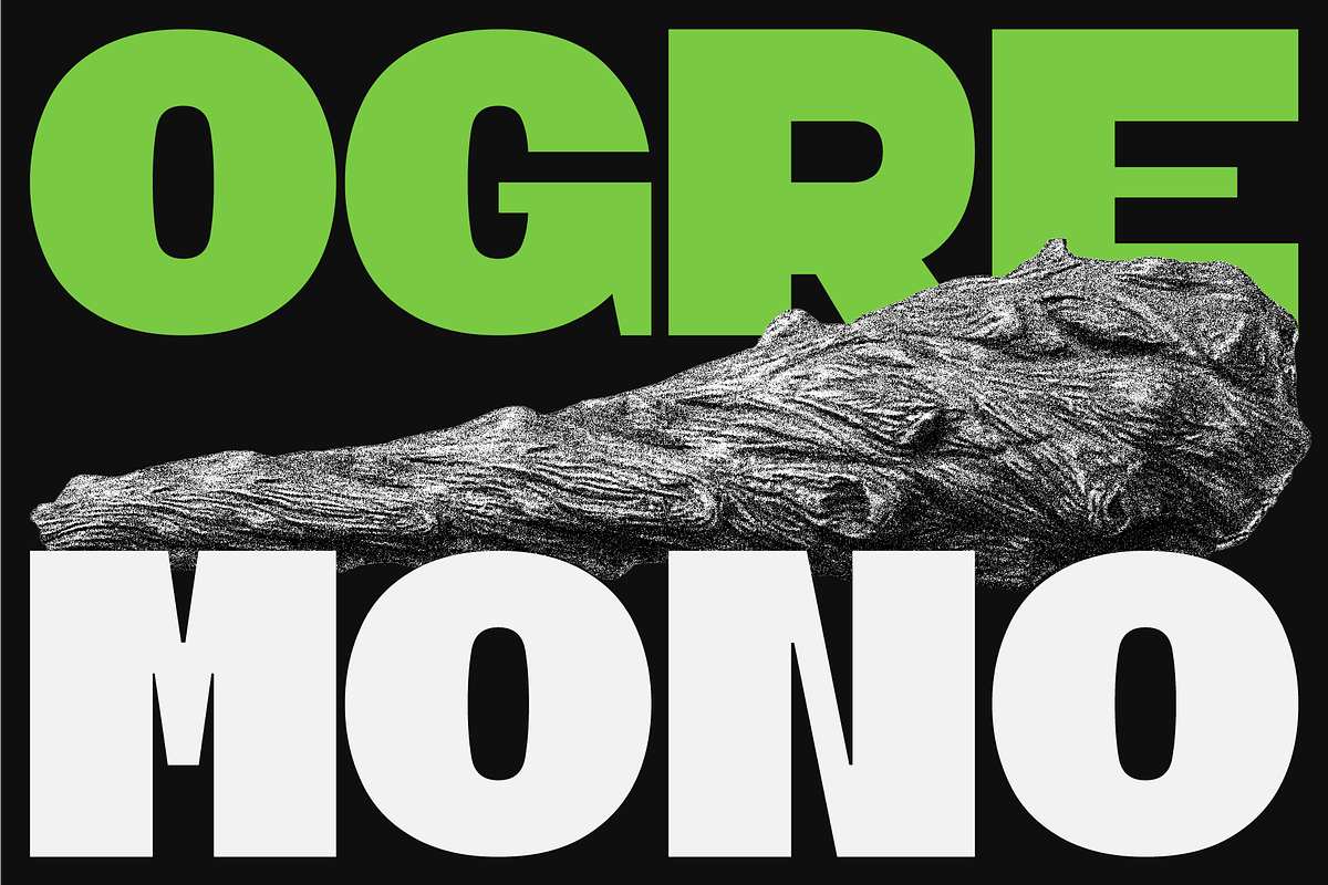 Ogre Mono Grotesk Display, a Font by leme.store (Photo 1 of 10)