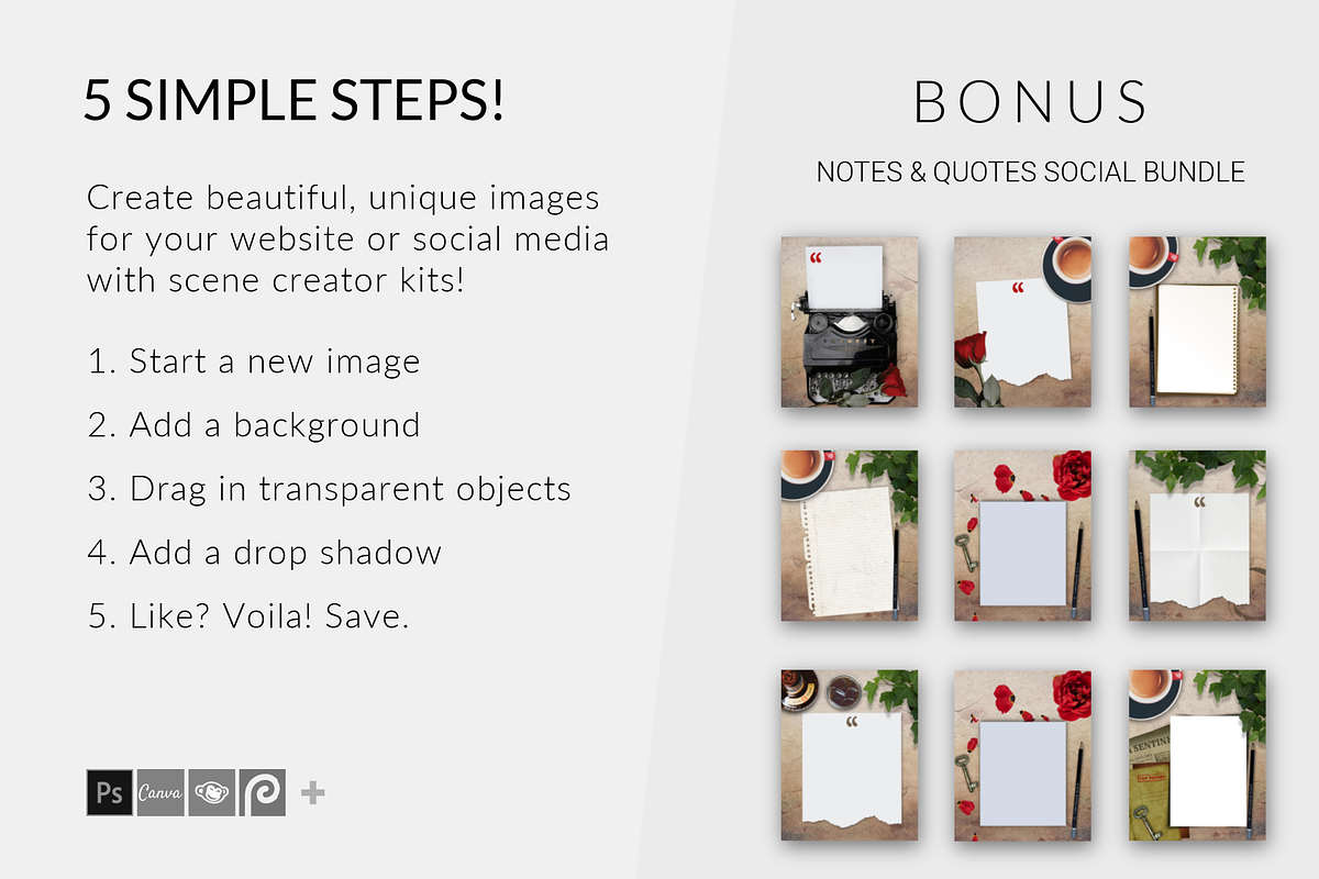 Detective Mystery Noir Scene Creator, a Books & Magazine Mockup by Storyteller Design (Photo 10 of 10)