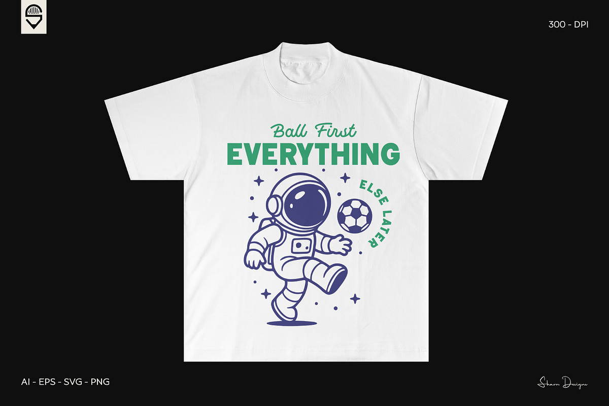 Soccer Ball Character T-Shirt Bundle, a Sport Illustration by shaondesigns (Photo 6 of 10)