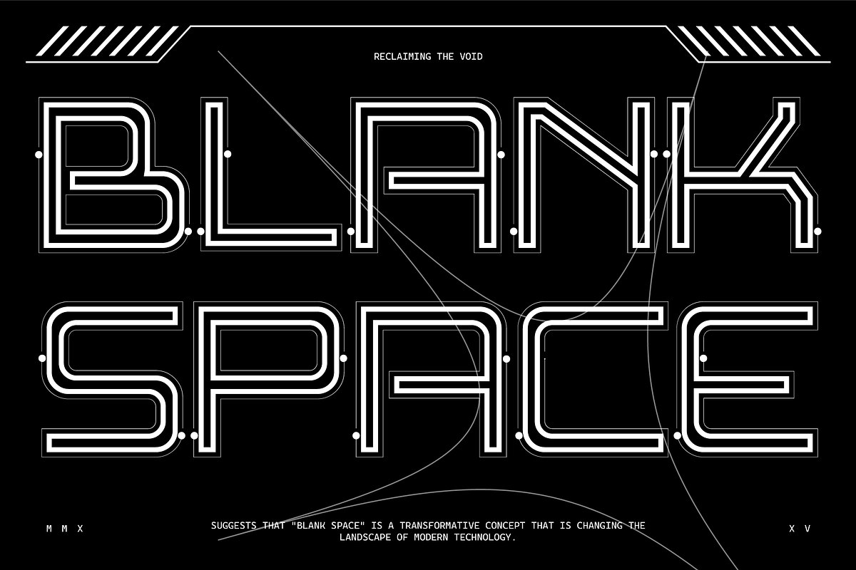 VB Nextron - Futuristic Display Font, a Sans Serif Font by VALIANTBROTHA (Photo 3 of 10)