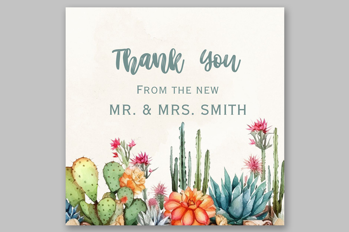Watercolor cactus Clipart Succulent, a Decorative Illustration by LeCoqDesign (Photo 4 of 5)