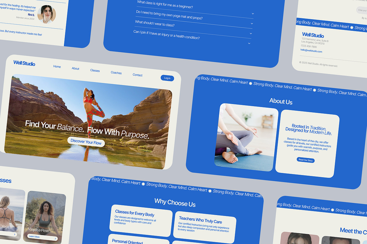 Yoga Studio Figma Landing Page preview 4