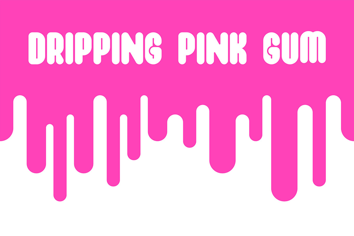 Dripping pink gum, a Graphic by Volyk (Photo 1 of 3)