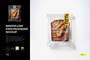 Banana Bread/Loaf Packaging Mockup, a Packaging Mockup by TIFFS (Thumbnail 1 of 3)