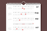 2026 Minimal Wall Calendar Template, a Stationery Template by MightyDesign (Thumbnail 4 of 8)