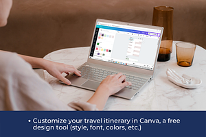 Travel Itinerary PDF & Canva