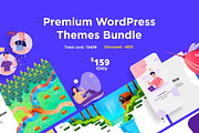 44 Premium WordPress Themes Bundle, a WordPress Template by Visualmodo (Thumbnail 1 of 45)