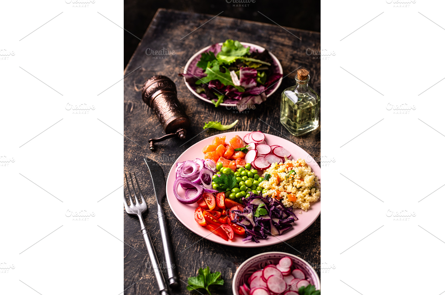 Balanced healthy bowl with, a Food & Drink Photo by Yulia Furman