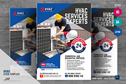 Commercial HVAC Company Flyer, a Flyer Template by PSDPixel