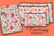 Fantasy Flowers, a Pattern Graphic by Lidiebug (Thumbnail 2 of 3)