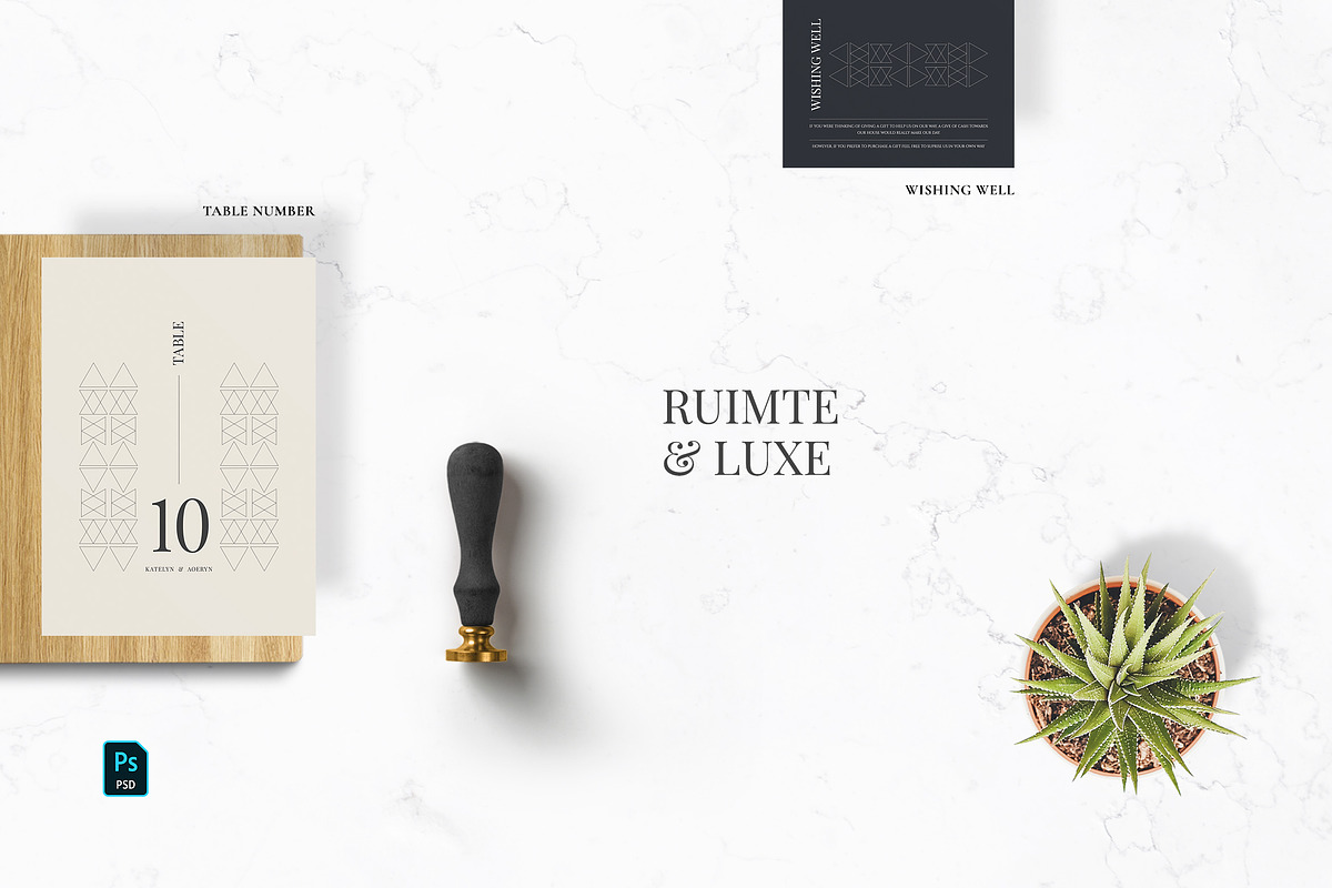 Modern Minimal Wedding Suite, an Invitation Template by Azka Creative (Photo 4 of 5)