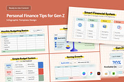 Gen Z Budget & Money Infographic, a Finance Illustration by twinstd (Thumbnail 1 of 5)
