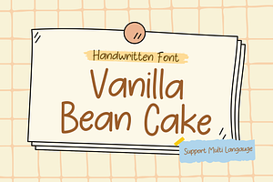 Vanilla Bean Cake Font