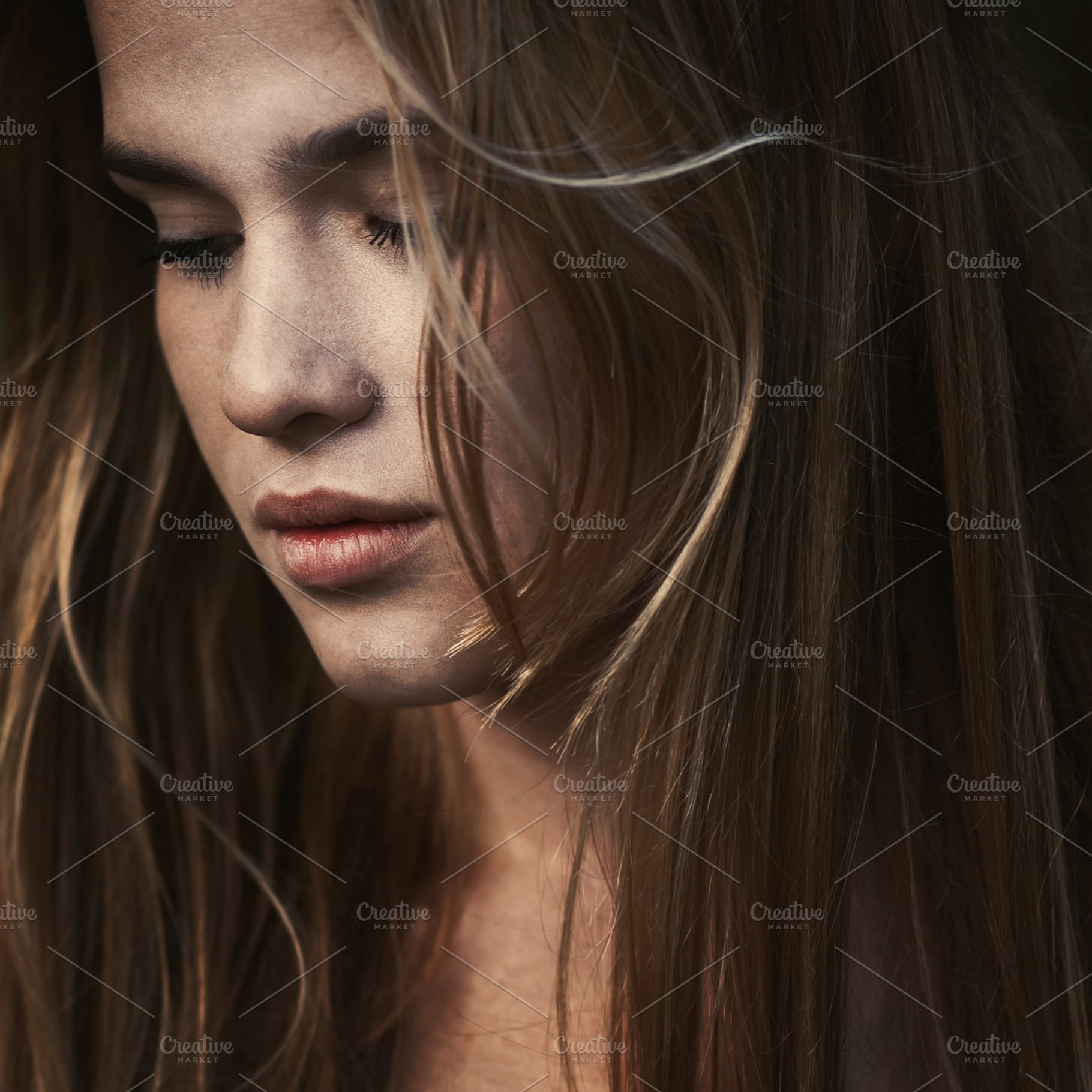Close portrait of a beautiful girl containing girl, female, and young, a Beauty & Fashion Photo by Aleshyn Andrei