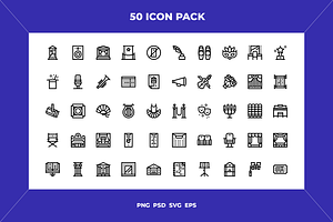 Theatre icons, an Outline Icon by Wencory