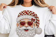 Retro Santa Rhinestone Png, a Seasonal Illustration by DreamCafeArt (Thumbnail 1 of 6)