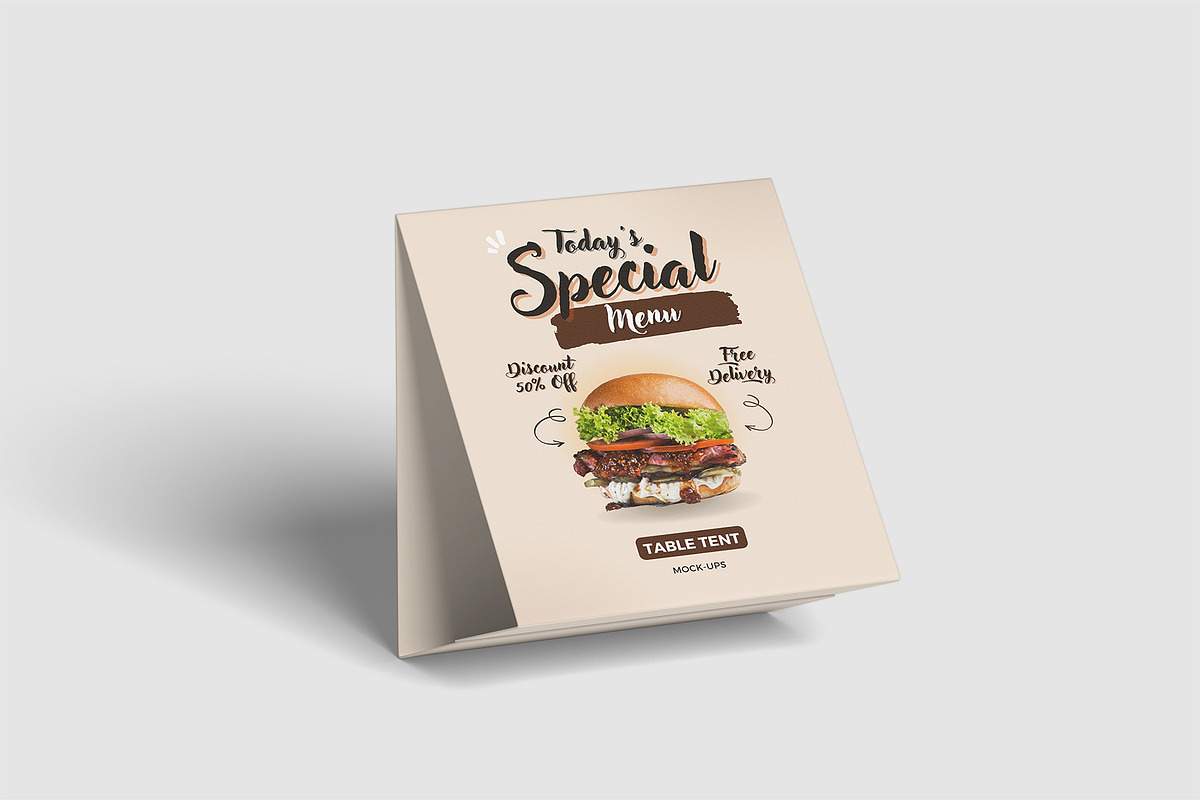 Table Tent Mockups | Table Card, an Advertising Mockup by Compositing Studio (Photo 9 of 20)