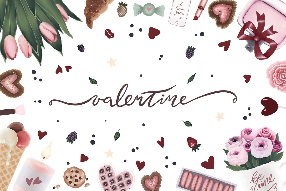 Romantic Valentine Collection, an Illustration by Chloe's Illustrations (Photo 1 of 10)