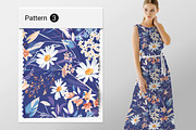 Floral Pattern, a Background Graphic by Yulia Ogneva (Thumbnail 4 of 5)