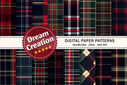 Christmas Tartan Seamless Pattern, a Pattern Graphic by Dream Creation (Thumbnail 1 of 7)
