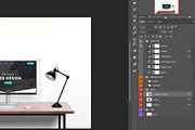 Clean Desk Web Mockup, a Device Mockup by RSplaneta (Thumbnail 2 of 2)