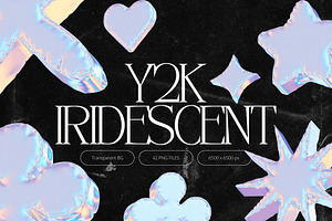Y2k Iridescent Shapes