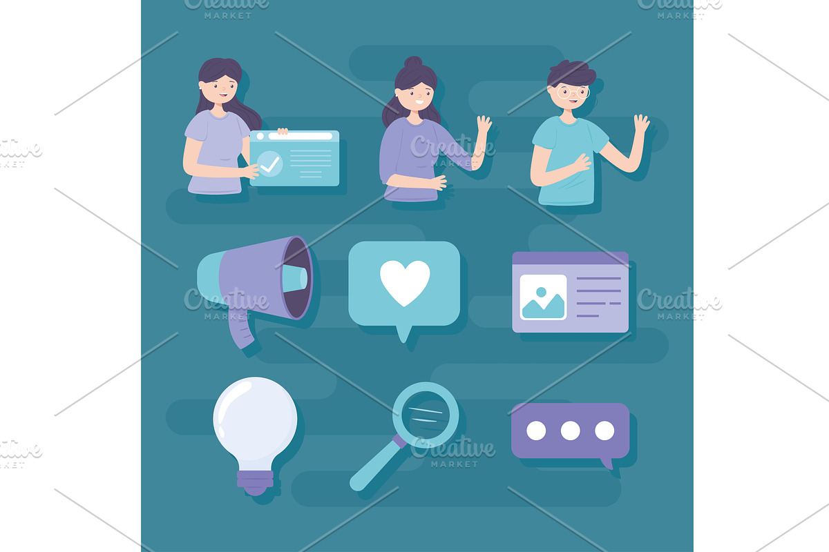digital business people, a Person Illustration by studiogstock