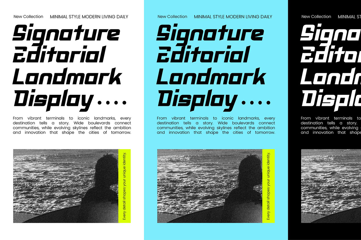 Landmark Authentic Experience Modern, a Sans Serif Font by timelesstype.co (Photo 2 of 10)